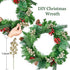 Lvydec 16pcs Christmas Glitter Berries Stems, 7.8" Artificial Christmas Picks for Christmas Tree Ornaments, DIY Xmas Wreath, Crafts, Holiday and Home Decor (Champagne)