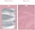 100-pack resealable mylar bags with front window Smell Proof bag packaging pouch bag for lip gloss eyelash cookies sample food jewelry electronics |flat|cute|(Pink, 3.54—4.72 inches)
