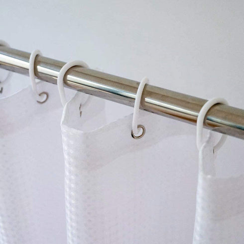 Xikaywnt Moroccan Ombre Shower Curtain for Bathroom - Waterproof Fabric Textured Bathroom Curtain with 12 Hooks, 70 x 72 Inch Grey
