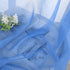Autumn Dream Linen Ombre Sheer Curtains Voile Rod Pocket Blue and Grey Gardient Semi Sheer Curtains for Bedroom Living Room Nursery, 52by84 inch (2 Panels)