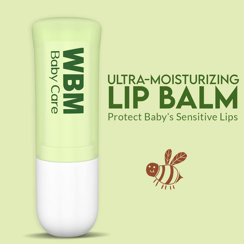 WBM Care Lip Balm, Formulated with Plant Based Ingredients, Nourishing & Moisturizing, Natural Lip Balm-0.12oz