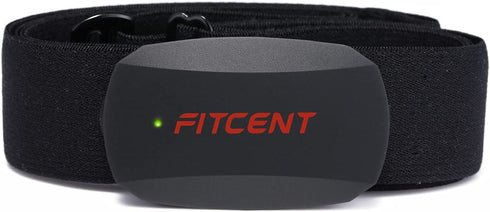 FITCENT Heart Rate Monitor Chest Strap, Bluetooth ANT+ HR Sensor for Peloton Polar Wahoo Zwift DDP Yoga Map My Ride Garmin Sports Watches