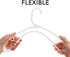 Sharpty Plastic Hangers Clothing Hangers Ideal for Everyday Standard Use (White, 20 Pack)