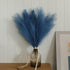 6pcs Faux Pampas Grass, 32.7"/83cm Tall Fluffy Pampas Grass Dried Plants for Vase Filler Living Room Kitchen Boho Decor Blue