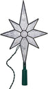 Kurt Adler 10-Light 10-1/2-Inch Clear LED 8-Point Star Treetop