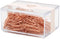 70pcs 50mm Rose Rose Gold Paper Clips in Square Acrylic Paper Clip Holder for Office Supplies Desk Organizer (50mm / 2")