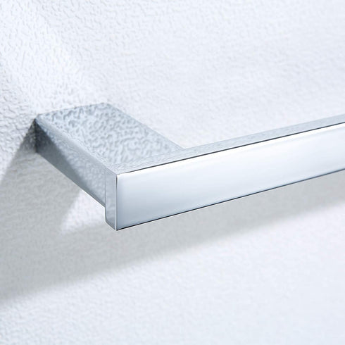 RANDOM 12-inch Bath Towel bar Bathroom Hardware Accessories Kitchen Nordic Minimalist Single-bar Stainless Steel Towel Rack Modern Hotel Style Wall-Mounted Mirror Chrome 96009-2-12C