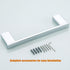 RANDOM 12-inch Bath Towel bar Bathroom Hardware Accessories Kitchen Nordic Minimalist Single-bar Stainless Steel Towel Rack Modern Hotel Style Wall-Mounted Mirror Chrome 96009-2-12C