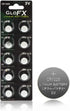 GloFX CR1225 3v Batteries - Button Coin Lithium Watch Battery Key Fob CR1225 (10 Pack)