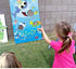 Shark Toss Games with 3 Been Bag Little Shark Party Supplies Been Bag Toss Games Party Games for Kids and Adults in Under the Sea, Shark Theme party Baby Shower Kids’ Birthday Party Summer Pool Game