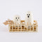 Mud Pie Mid Pie Halloween Ghost Salt & Pepper Set, assembled 3 1/4" x 4 1/2", White