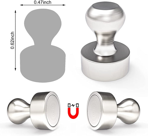 36 PCS Metal Magnetic Push Pin Magnets, Refrigerator Magnets, Magnets for Fridge, Perfect for Whiteboard Magnets, Map Magnets,Office Magnets,Fridge Magnet,Use at Kitchen Home Office School Classroom