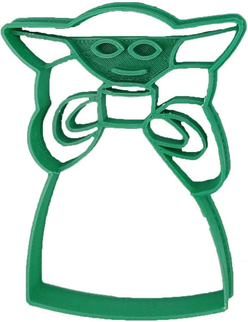 Inspired By Yoda in a Pod, with Coffee/Soup Cup, Happy and Frowning Cookie Cutters (4 Pack)