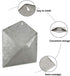 YoleShy Galvanized Mail Organizer Wall Mount Mail Holder Set of 2, Metal Envelope Wall Hanging File Folder Holder, Galvanized Mail Holder, Wall Organizers and Storage for Mail, Letter, Magazine
