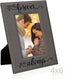 KATE POSH You Will Forever by My Always Engraved Leather Frame - Engagement, Wedding, 3rd Anniversary, I Love You Gifts for Couples (4x6-Vertical)