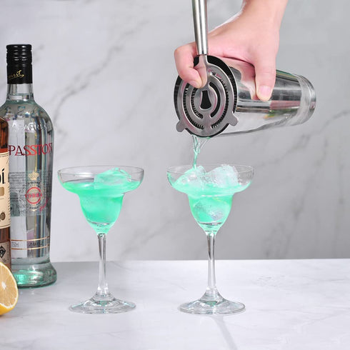 Etens Cocktail Shaker, Pro Bar Shaker Boston Shaker Set, Stainless Steel Martini Shaker Drink Mixer for Bartending Essential Bar Tools Weighted Shaking Metal Tins Cocktail Shaker Set for Bartender