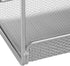 Easepres File Organizer Mesh 5-Tier Black Hanging File Organizer Vertical Holder Rack for Office Home, Silver