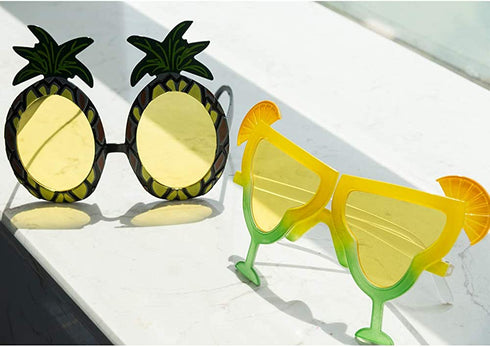 Novelty Party Sunglasses Creative Funny Hawaiian Themed Tropical Glasses Party Eyewear Beach Photo Booth Props Eyeglasses