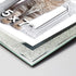 5x7 Glass Picture Frame Sparkle Mirror Edge Photo Frame for Tabletop Set of 2