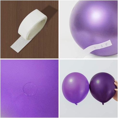 Nalwort Purple Balloon Kit 136PCS 18In 12In 5In Purple Macaron Purple Metallic Purple Balloon Arch Garland For Festival Picnic Family Engagement, Wedding, Birthday Party, Gold Theme Anniversary Celebration Decoration