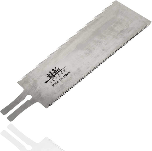SUIZAN Japanese Hand Saw 9.5 Inch Ryoba Double Edge Pull Saw for Woodworking, Replacement Blade