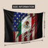 Proud Mexican American Flag Decorative Tapestry Tapestries Wall Hanging Art Decoration For Bedroom/Living Room/Dorm 60x90 Inch