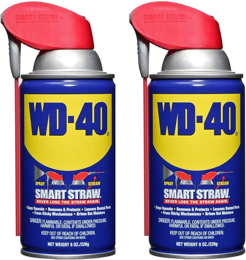 WD-40 110057 Multi-Use Product Spray with Smart Straw, 8 oz. (Pack of 2)