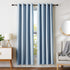Amazon Basics Room Darkening Blackout Window Curtains with Grommets - 52 x 84-Inch, Light Blue, 2 Panels