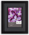 Gallery Solutions 12FW1667E 8x10 Airfloat Double Mat for 5x7 Photo, Wall Mount & Tabletop Picture Frame, 8" x 10", Black/Black