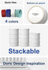 LE TAUCI 8 Oz Ramekins, Creme Brulee Dishes, Porcelain Ramekin Set for Souffle, Dipping Sauces, Pudding, Set of 6, White