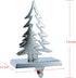 Christmas Tree Stocking Holders for Mantle -Tree Stocking Hanger for Fireplace Christmas Stocking Hangers for Mantel Stocking Hooks for Fireplace Mantel Clips for Christmas Decor (Silver Tree)