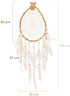 Dream Catcher for Bedroom Decoration Boho Style Dreamcatcher Hand Crafted Bohemian Decor Item Teardrop Shape Weddings Crochet Hippie Gypsy Style Wall Hanging Hand Made Ornament 9.5" x 32"