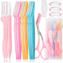 12 Pcs Eyebrow Razor, Face Razors for Women, Exfoliating Eyebrow Trimmers, Eyebrow Grooming Shaper for Women Face, Peach Fuzz, Hair Removal, Facial Razors for Women Face Dermaplane Glow Razor