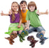 Xinge 4Pack Dinosaur Eggs with Biting Hand Tyrannosaurus Family Game Educational Toys Easter Party Favor for Kids Boys (Tyrannosaurus)