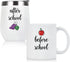 Teacher Gift, Before School After School Teacher Coffee Mug and Wine Tumbler Set, Thank You Appreciation Gift for Teacher Professor Teaching Assistant, 12 Oz Stainless Steel Tumbler 11 Oz Coffee Mug