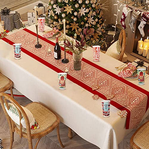 Richboom Christmas Cups, 21 Count, 16oz Disposable Christmas Coffee Cups Tea Cups Holiday Paper Coffee Cups for Merry Christmas or New Year Party Decorations