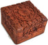 Artncraft Jewelry Box Novelty Item, Unique Artisan Traditional Hand Carved Rosewood Jewelry Box From India Inside