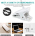 Brivation LED Desk Lamp with USB Charging Port, Clip Lamp for Desk, Portable Eye-Care Desk Light, Flexible Gooseneck USB Rechargeable, 3 Dimming Levels, Touch Control