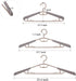 BonDream 6-Pack Heavy Duty Plastic Extra-Wide Arm 15"-23"Suits Clothes Hangers with Swivel Hooks,Perfect for Coat,Jacket,Dress,Shirt,Trousers or closet space saving,Grey&Tan