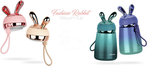 AINAAN Double Stainless Steel Vacuum Girl Thermos Coffee Cup Durable Leakproof BPA Free Travel Office School ?Blue