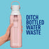 Brita Plastic Water Filter Bottle, 26 Ounce, Blush, 1 Count