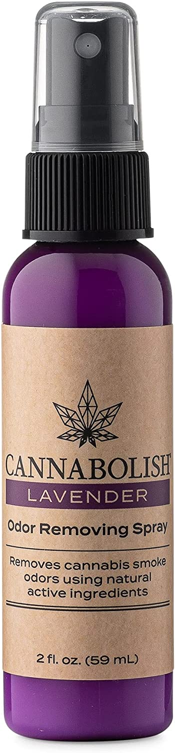 Cannabolish Lavender Odor Removing Spray and Air Freshener, 2 fl. oz. Travel Size