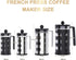 Large French Press Coffee Maker 34 oz, Stainless Steel French Press 1000 ml, 100% BPA Free French Press Glass