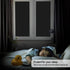 Finnez Blackout Window Film Privacy No Glue Necesary Static Cling,Anti-UV,Black Window Film 100% Light Blocking for Home Or Office(17.5 x 78.7 Inches)
