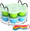 Silicone Egg Bites Molds for Instant Pot Accessories 6 Qt 8 Quart, Including Steamer Rack Trivet with Heat Resistant Handles, 5-Piece Measuring Spoons as Bonus, Sous Vide Egg Poachers