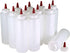 Pinnacle Mercantile Plastic Squeeze Condiment Bottles with Red Tip Cap 16-Ounce Set of 12 Wide Mouth