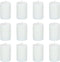 DEYIR 12 Pack 2x3 Inch Pillar Candles, Unscented Column Candles for Home Restaurants Spa Church Weddings, Smokeless Dripless and Clean Burning Emergency Candle - White