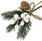 Artificial Christmas Picks 8 Pack, White Christmas Berries Stems Pine Branches Cones Holly Spray /Winter Holiday Floral Pick for Xmas Decor Wreath, Garland, Crafts, Xmas Tree, Gift Wrap, DIY Ornaments