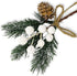 Artificial Christmas Picks 8 Pack, White Christmas Berries Stems Pine Branches Cones Holly Spray /Winter Holiday Floral Pick for Xmas Decor Wreath, Garland, Crafts, Xmas Tree, Gift Wrap, DIY Ornaments