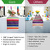 Mexican Table Runner for Cinco de Mayo Decorations, 108" x 14" 2Packs Hand Woven Mexican Blanket Table Runner Fiesta Party Supplies, Fringe Cotton Serape Table Runner for Mexican Party Wedding Decor